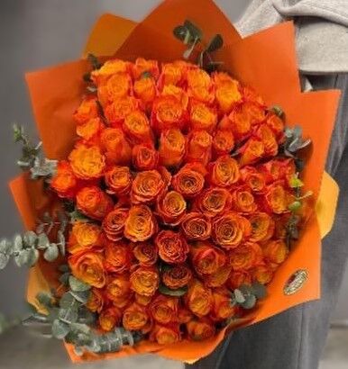 Turuncu Gül Buketi