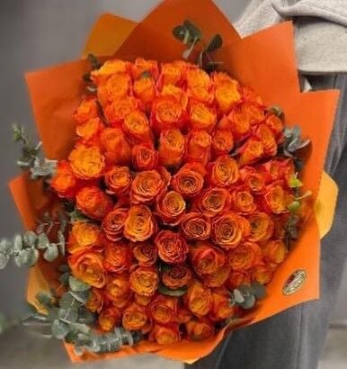 Turuncu Gül Buketi