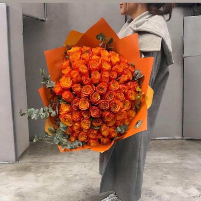 Turuncu Gül Buketi