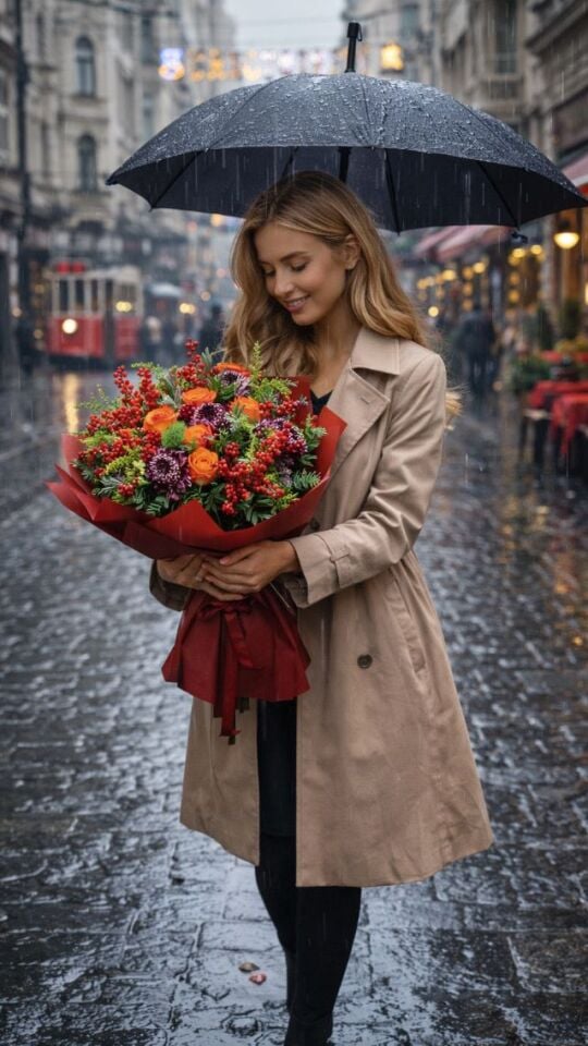 Renkli Kır çiçekleri Buketi