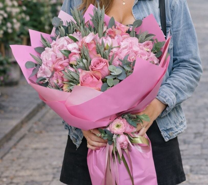 Pembe renk buketler