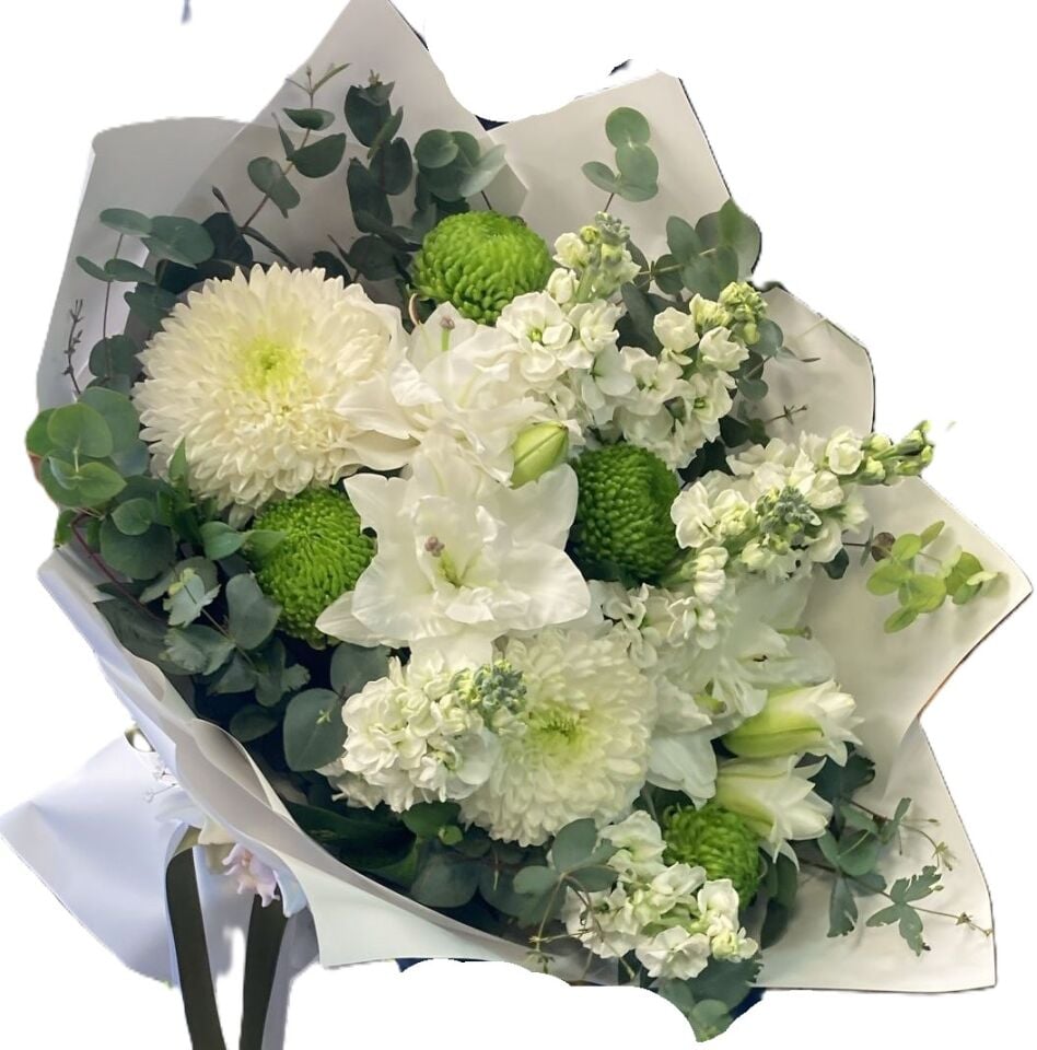 Beyaz Renkli Buketler