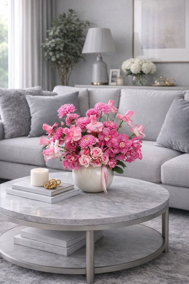 Pembe Orkide Aranjmanı