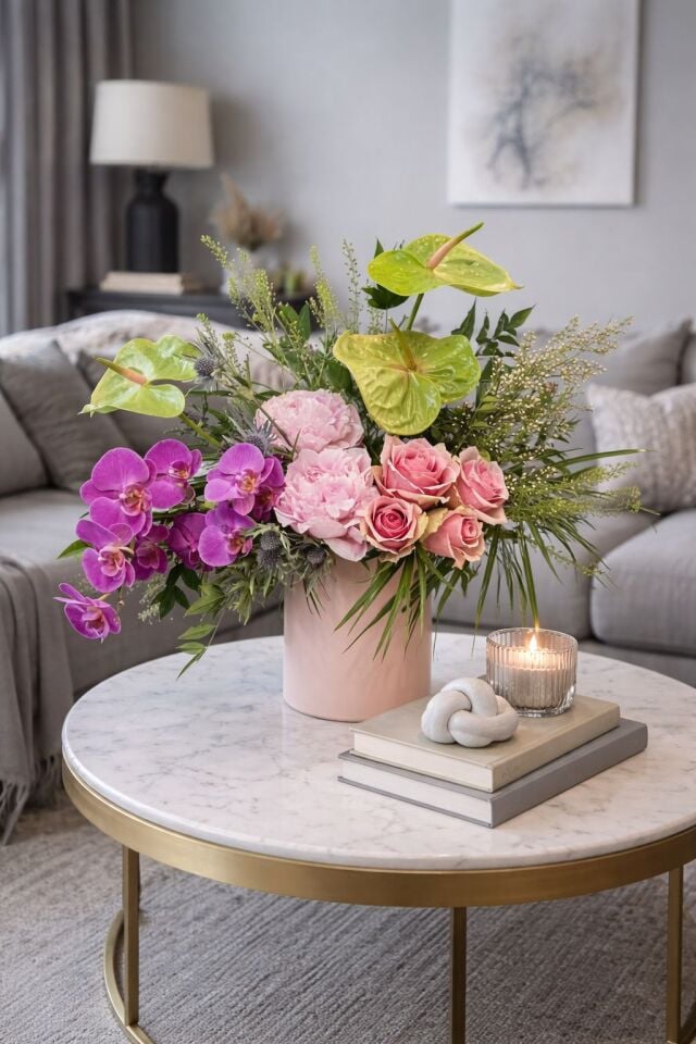 Yeşil Antorıum Aranjman