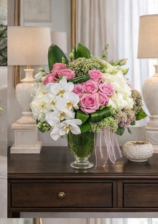 Beyaz Orkideli Aranjman