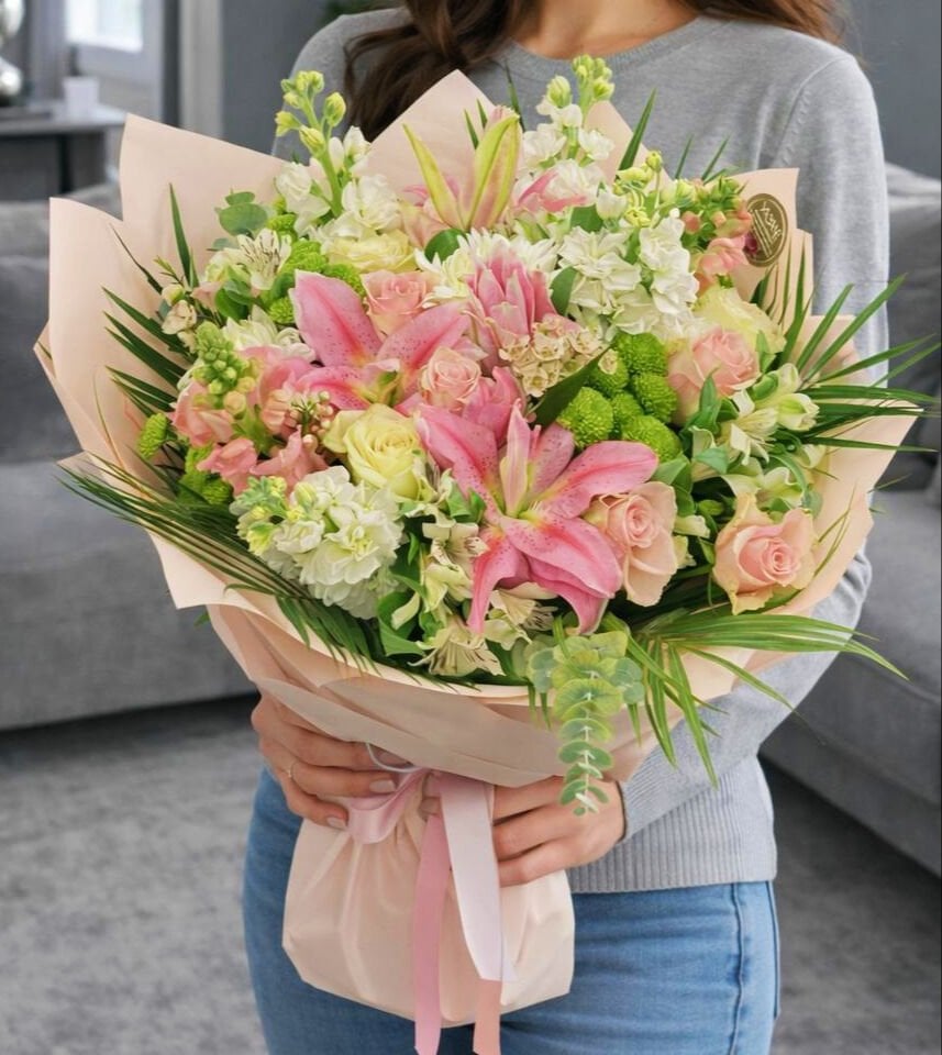 Pembe Renkli Buketler