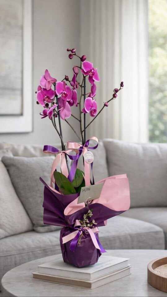 Fuşya Renkli Orkide