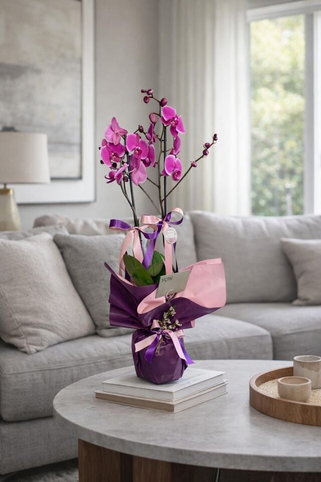 Fuşya Renkli Orkide