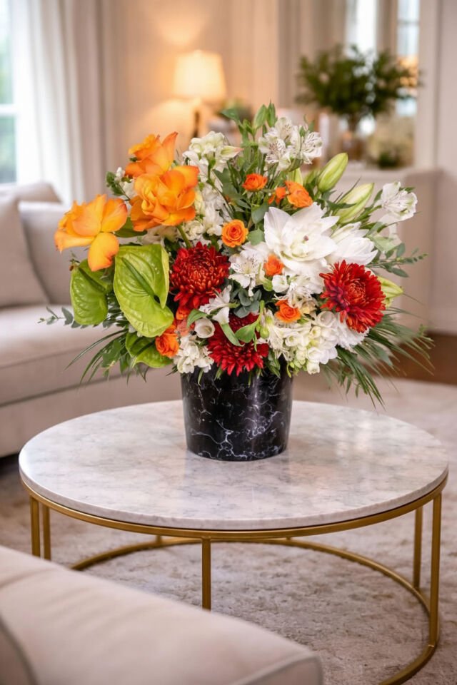 Turuncu Beyaz Aranjman