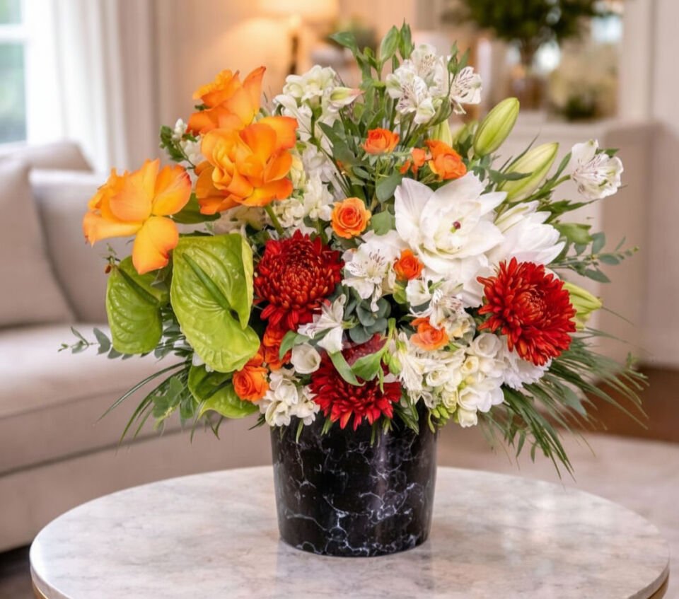 Turuncu Beyaz Aranjman