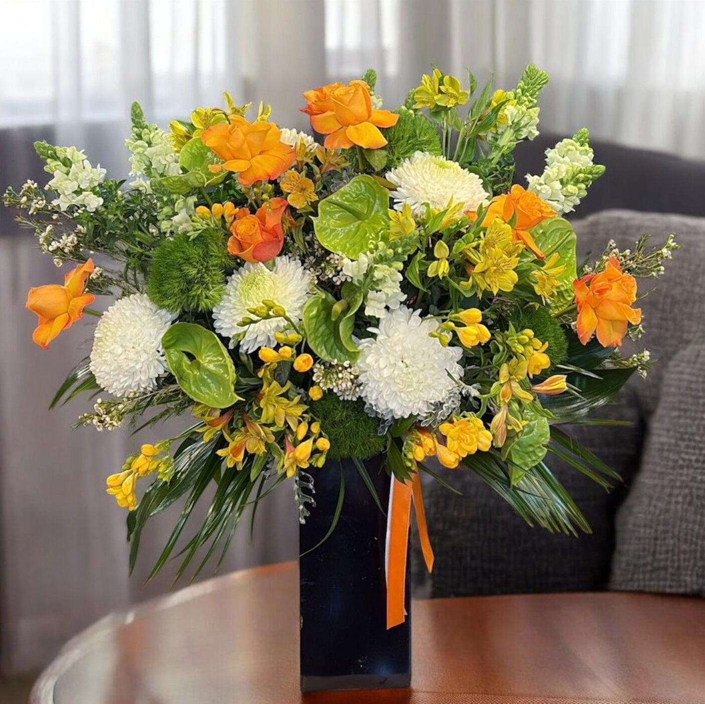 Turuncu Yeşil Aranjmanlar