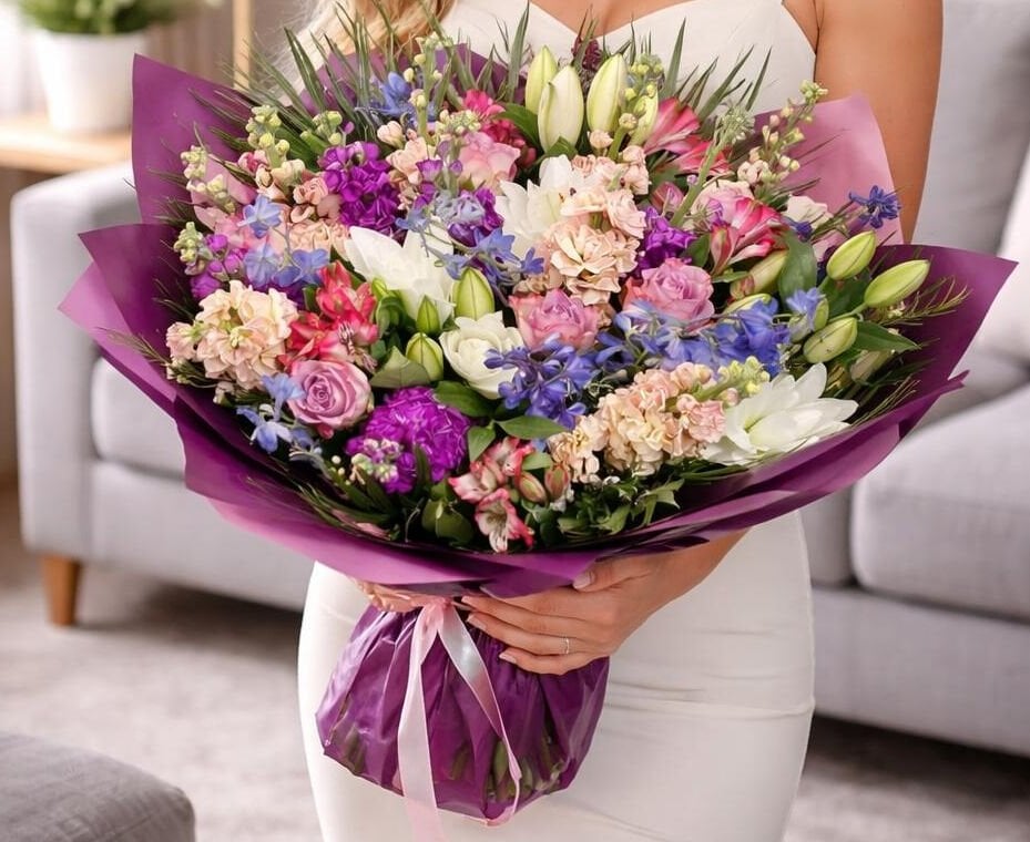 Mor Renkli Buket -