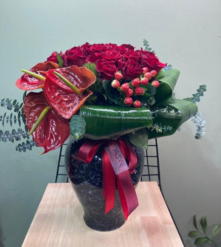 Kırmızı Gül Aranjman
