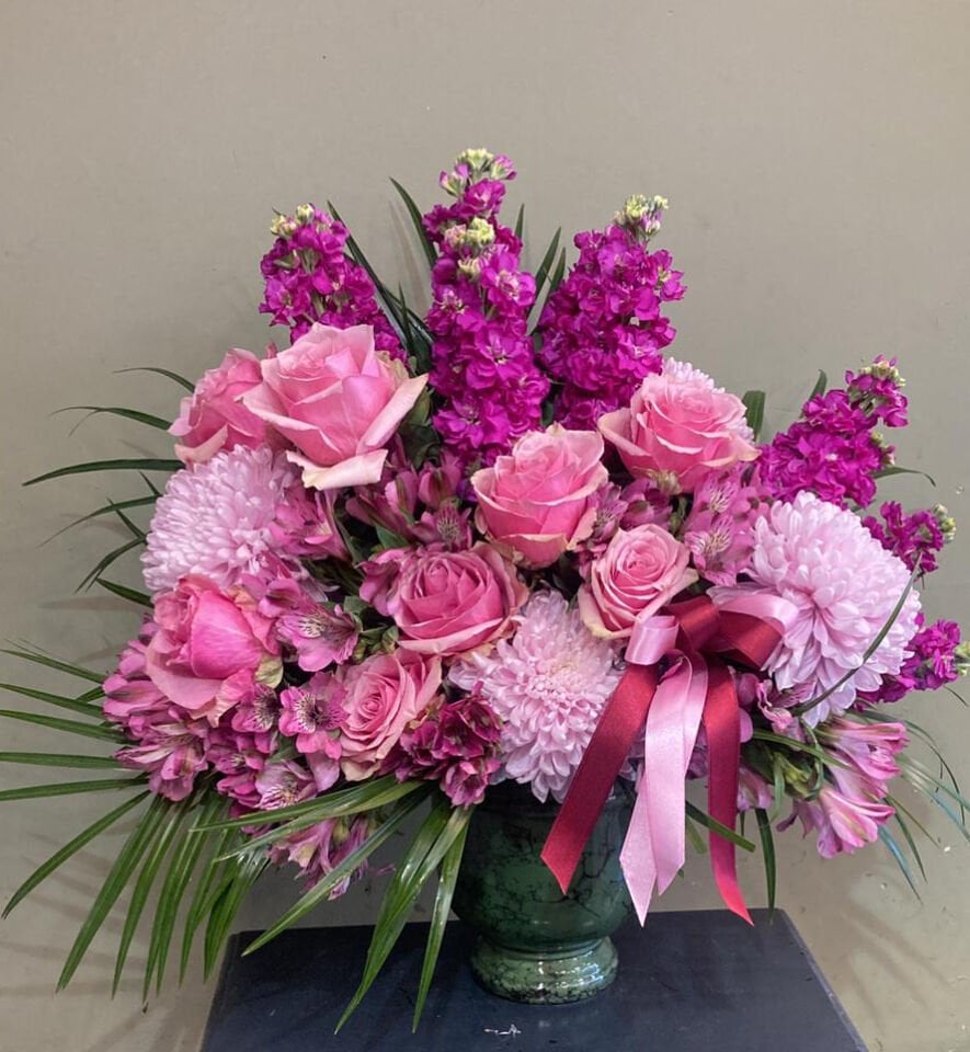 Pembe Mor Renkli Aranjman -