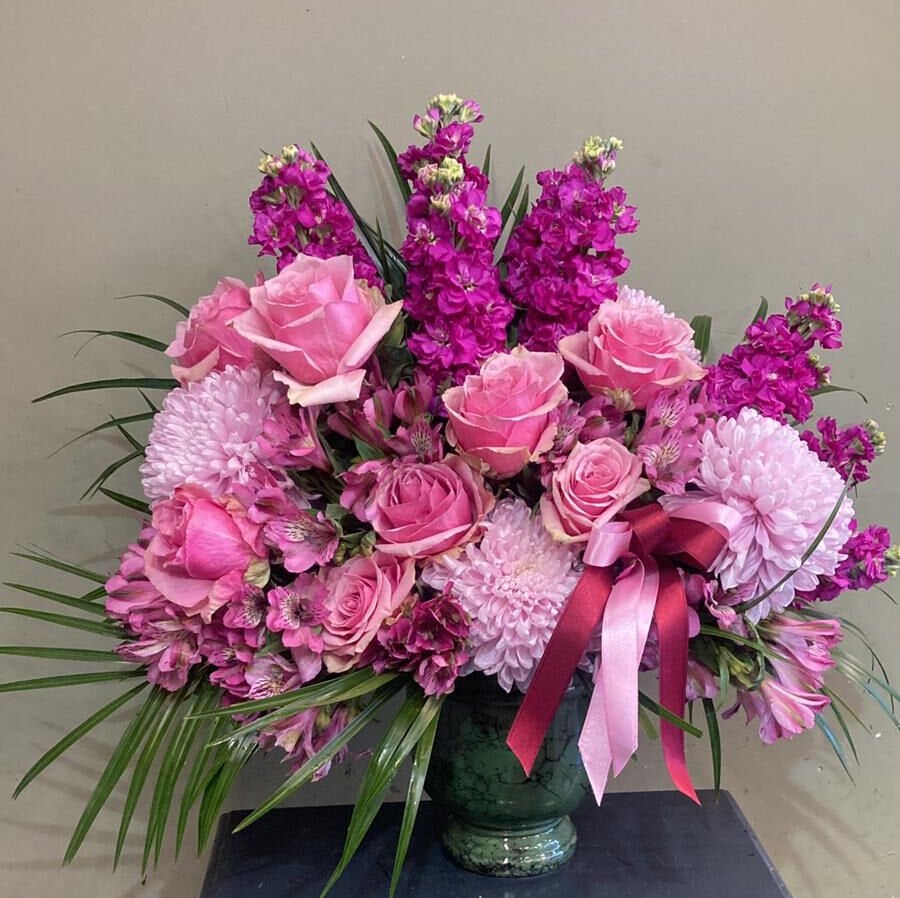 Pembe Mor Renkli Aranjman -