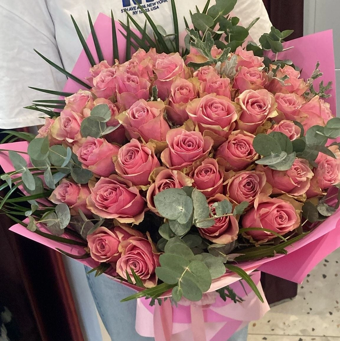 51,Pembe Gül Buketi