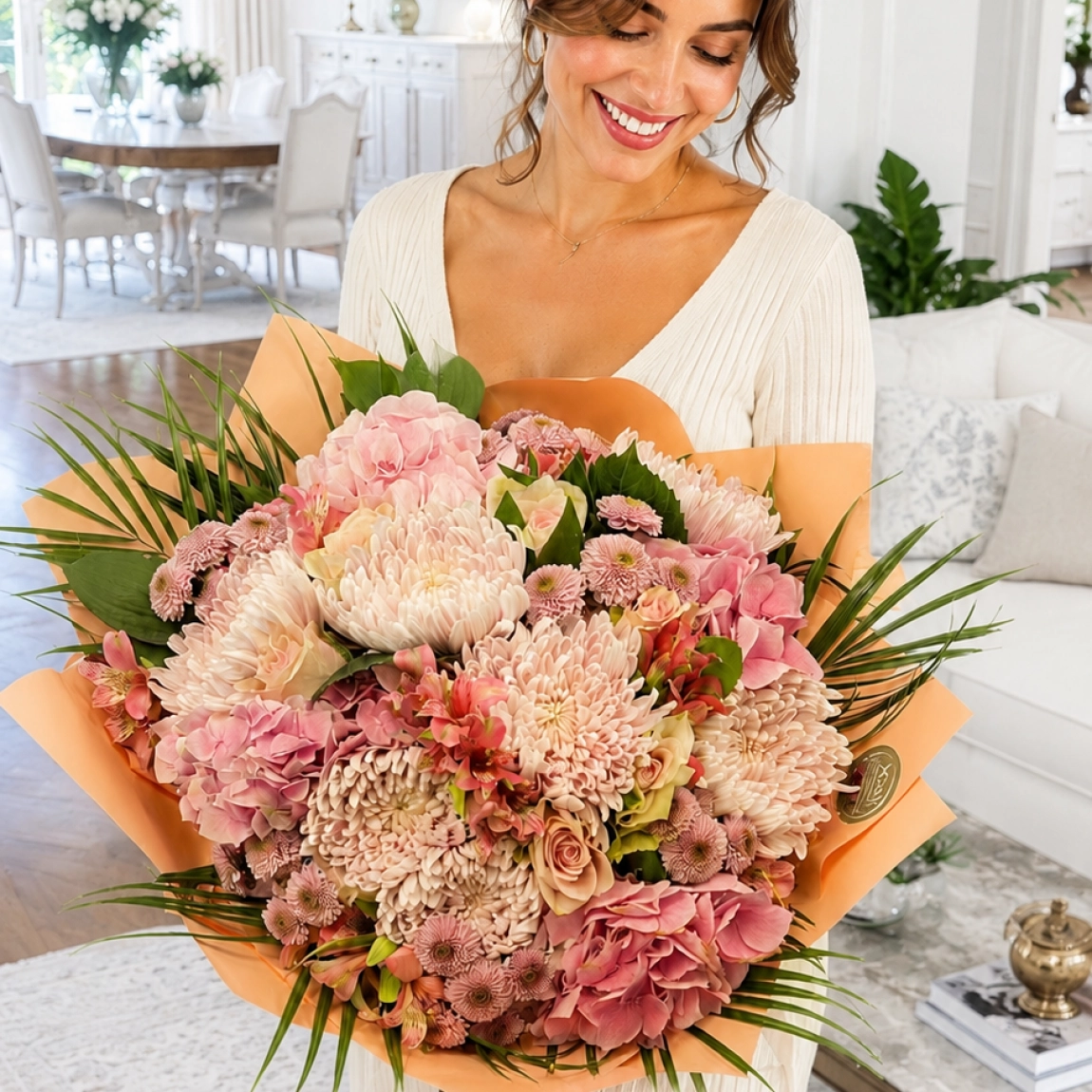 Pembe Anastasia Buketi