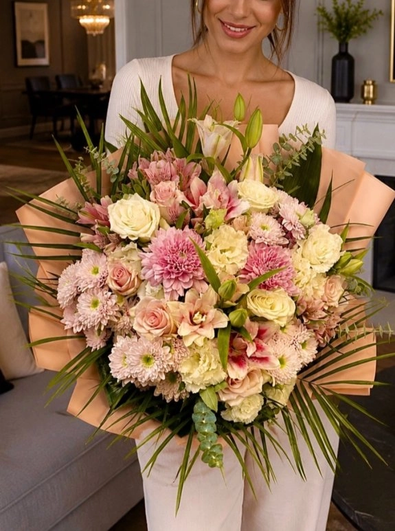 Pembe Renkli Buket-0122